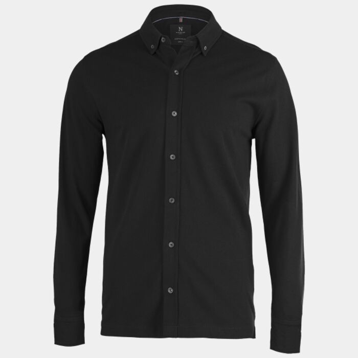 Kingston – stretch deluxe piqué shirt Thumbnail