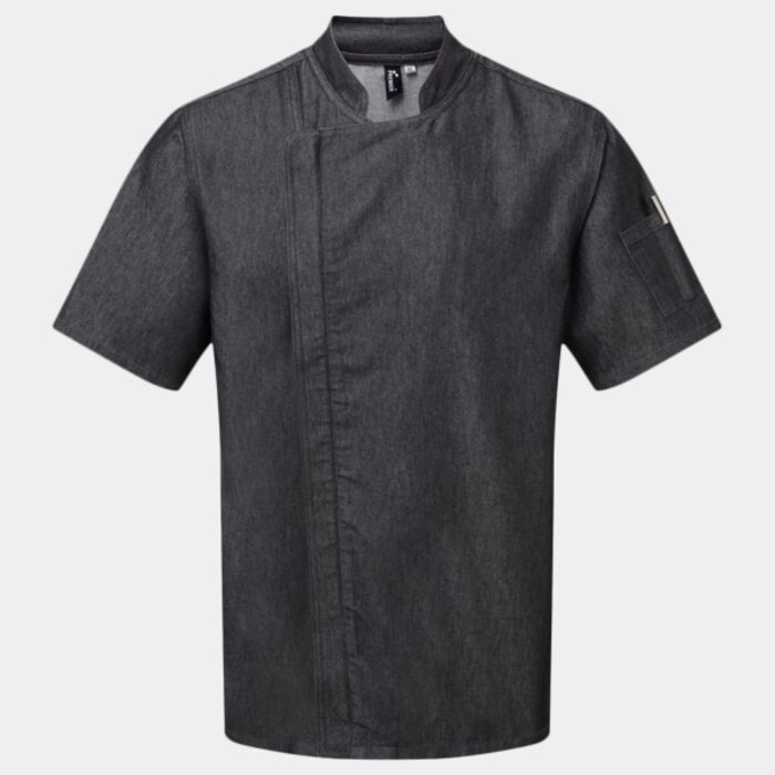 Premier Short Sleeve Zipped Chef's Jacket Thumbnail