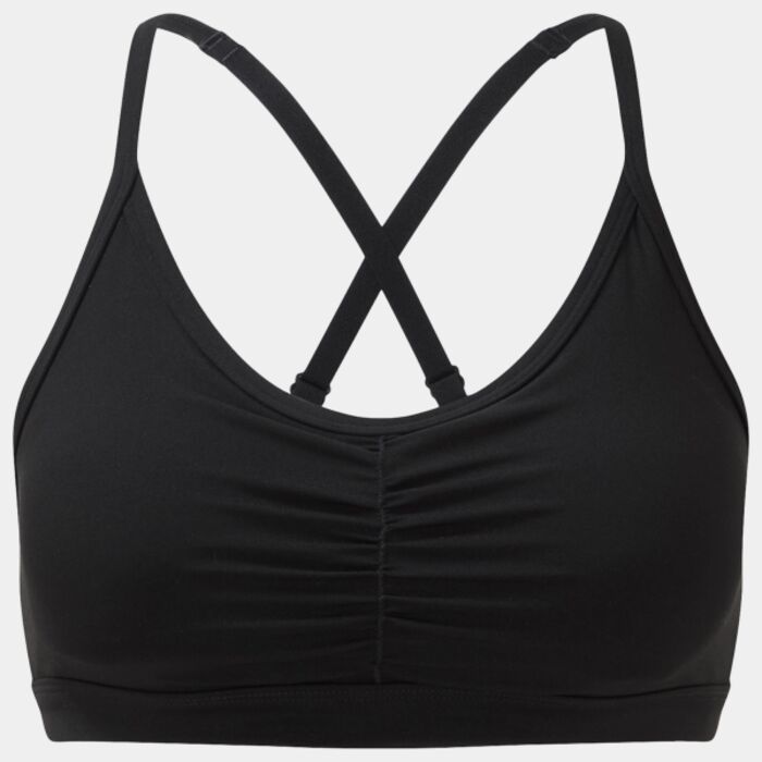 Women's TriDri® ruched sports bra (medium impact) Thumbnail