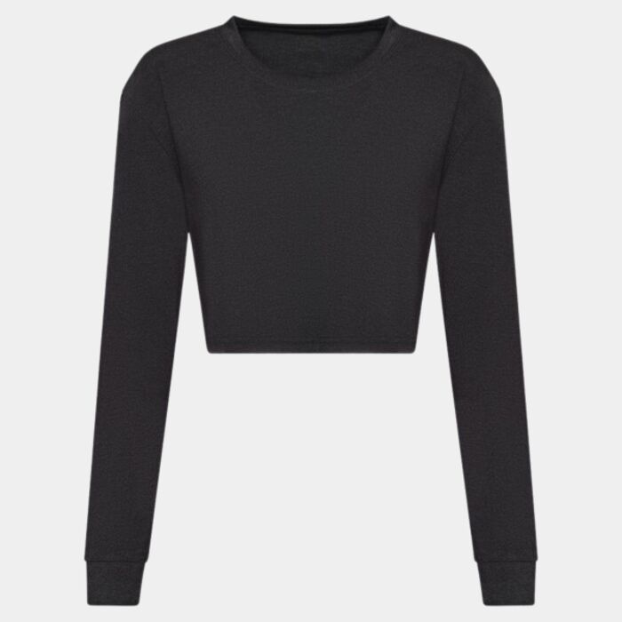 Women's long sleeve cropped T Thumbnail