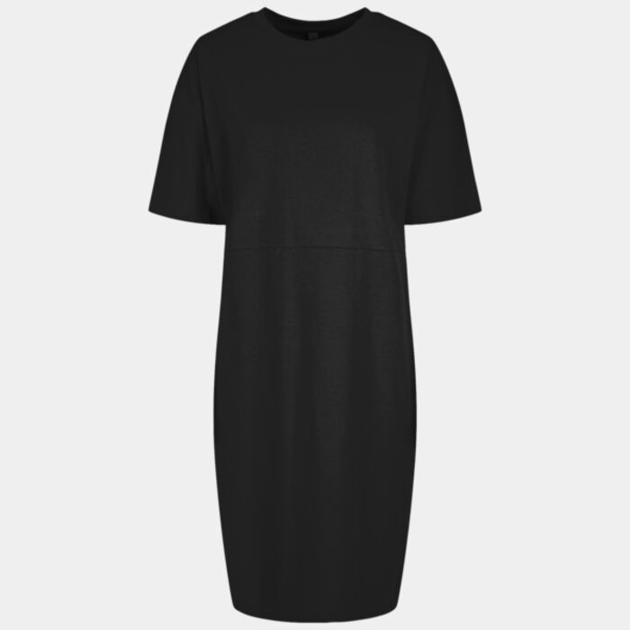 Women's organic oversizes slit tee dress Thumbnail