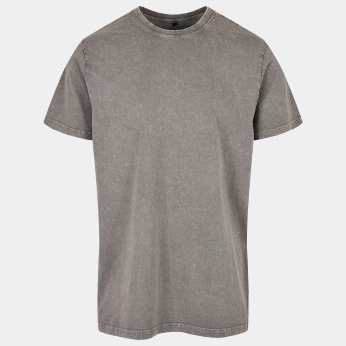 Acid washed round neck tee Thumbnail