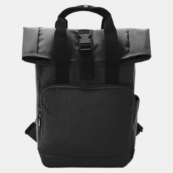 BagBase Recycled Mini Twin Handle Roll-Top Backpack Thumbnail