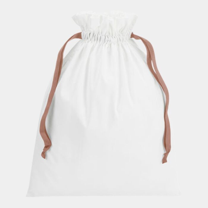 Cotton gift bag with ribbon drawstring Thumbnail