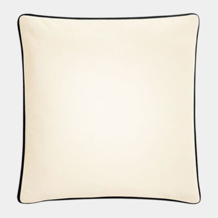 Fairtrade cotton piped cushion cover Thumbnail