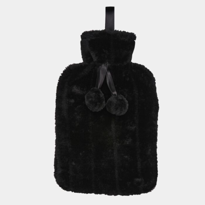 Luxury classic faux fur hot water bottle and cover Thumbnail