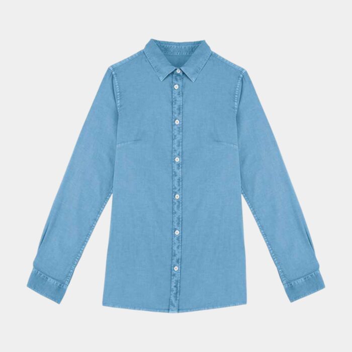 Native Spirit Ladies Washed Long Sleeve Shirt Thumbnail