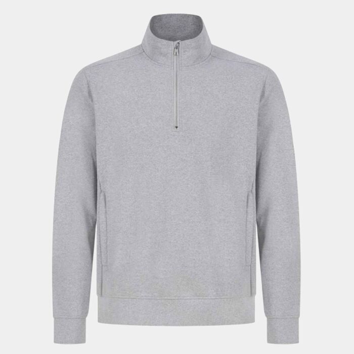 Henbury Unisex Sustainable 1/4 Zip Sweatshirt Thumbnail