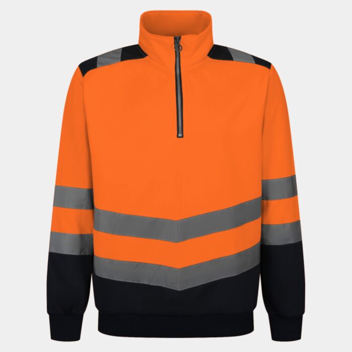Pro hi-vis ¼-zip sweatshirt Thumbnail
