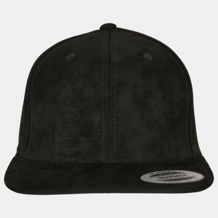 Imitation suede leather snapback (6089SU) Thumbnail