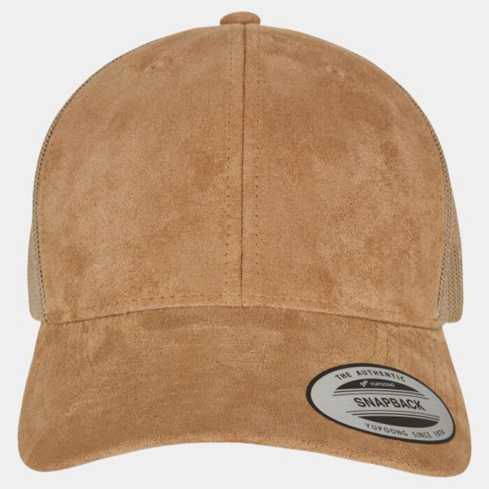 Imitation suede leather trucker cap (6606SU) Thumbnail