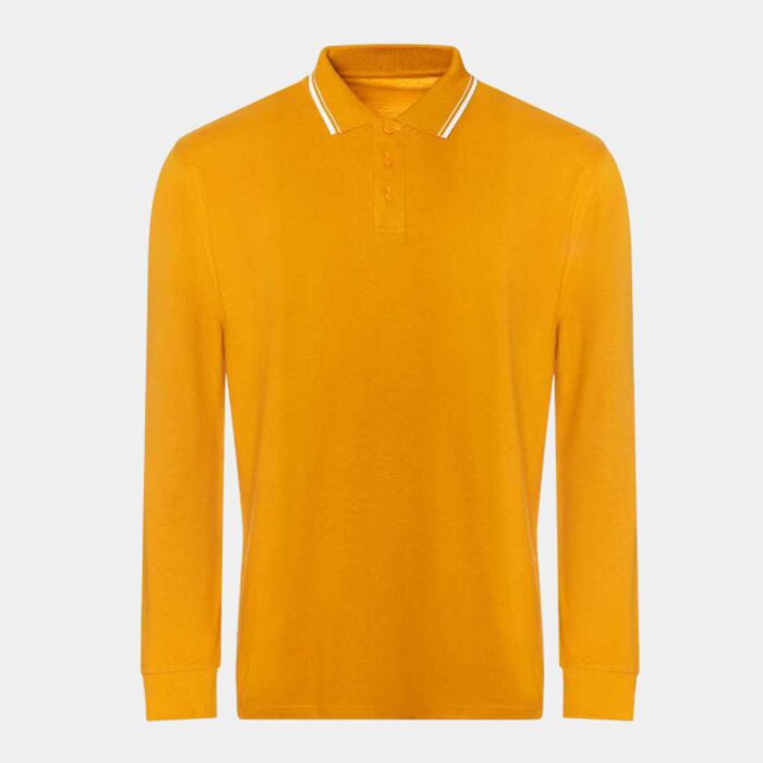 Long sleeve tipped 100 polo Thumbnail