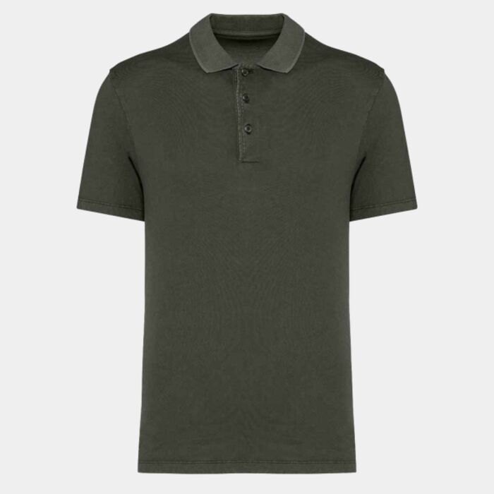 Native Spirit Washed Jersey Polo Shirt Thumbnail