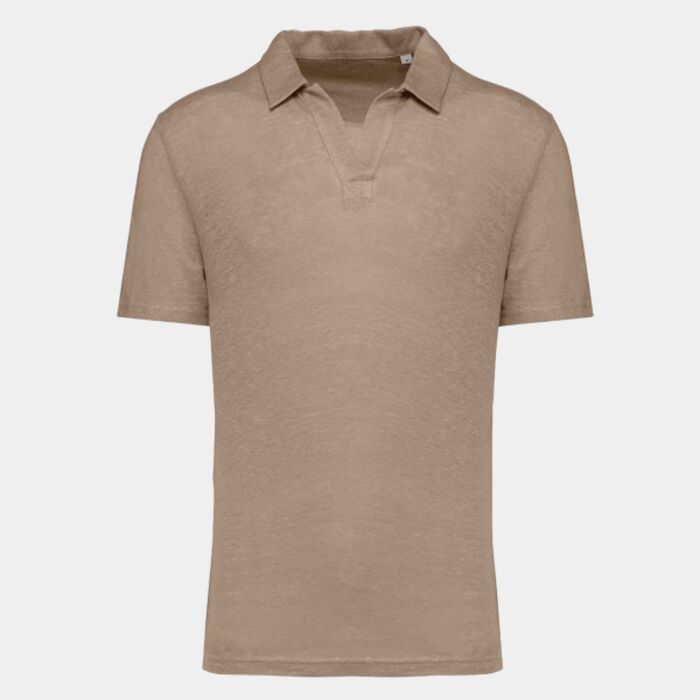 Native Spirit Linen Polo Shirt Thumbnail