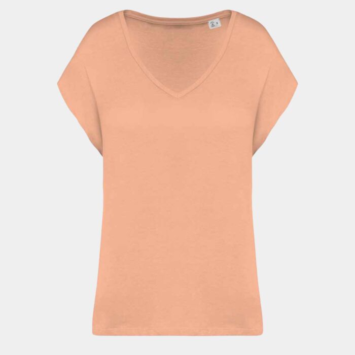 Native Spirit Ladies Oversized V Neck T-Shirt Thumbnail