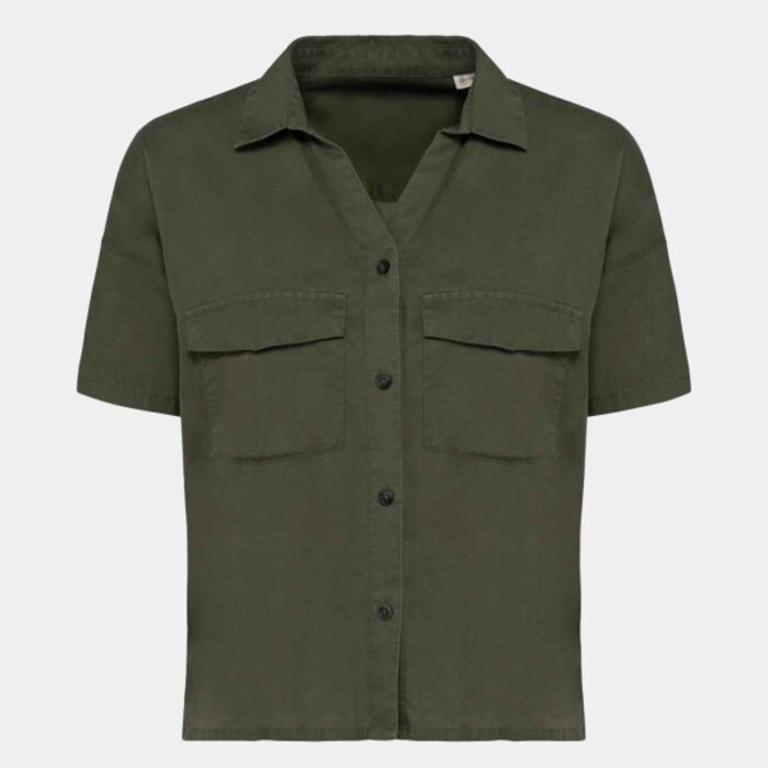 Native Spirit Ladies Short Sleeve Oversized TENCEL™ Shirt Thumbnail