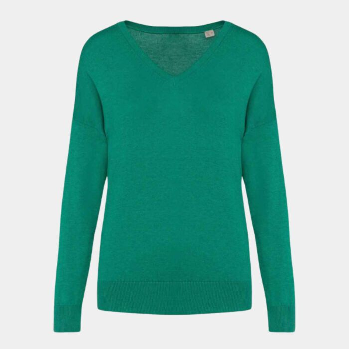 Native Spirit Ladies TENCEL™ V Neck Sweater Thumbnail