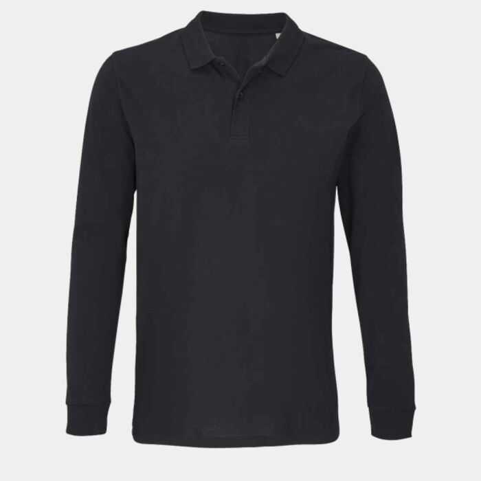 SOL'S Unisex Planet Long Sleeve Piqué Polo Shirt Thumbnail