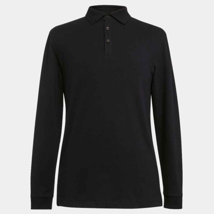 Brook Taverner Frederick Long Sleeve Polo Shirt Thumbnail