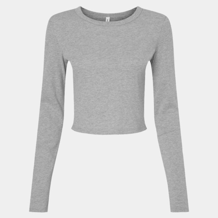 Bella Micro Rib Long Sleeve Baby T-Shirt Thumbnail