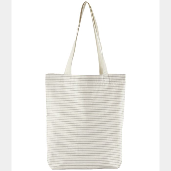 Westford Mill Striped Organic Cotton Tote Bag Thumbnail