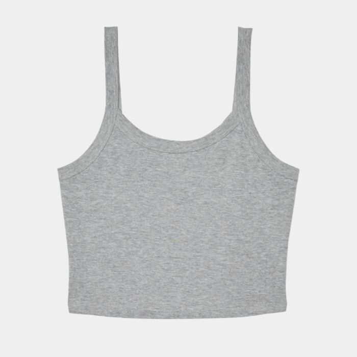 Women’s micro rib spaghetti strap tank Thumbnail