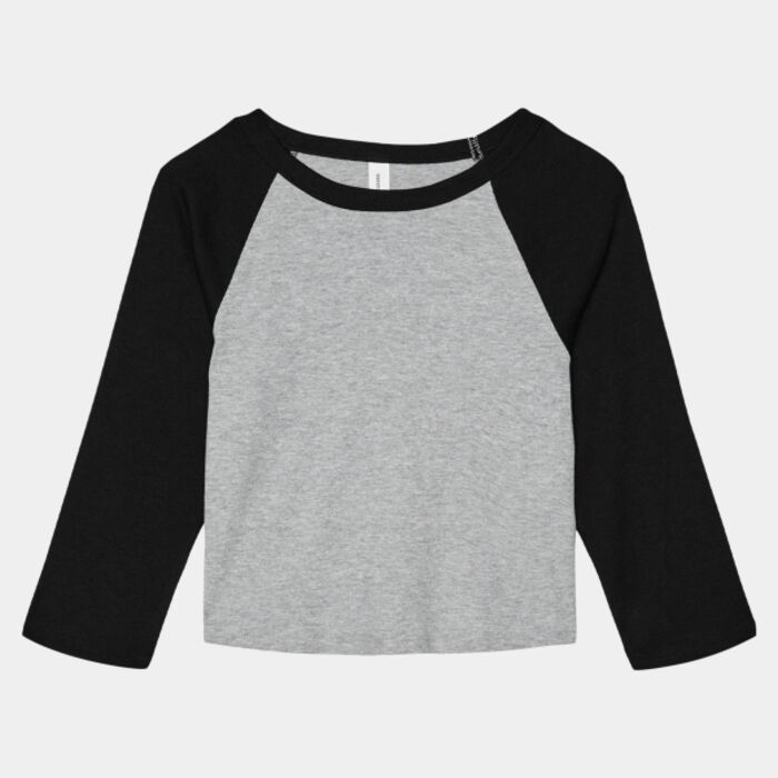 Women’s micro rib 3/4 raglan baby t-shirt Thumbnail