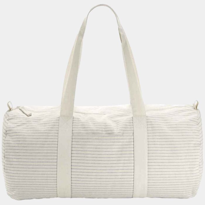 Striped Organic Cotton Barrel Bag Thumbnail