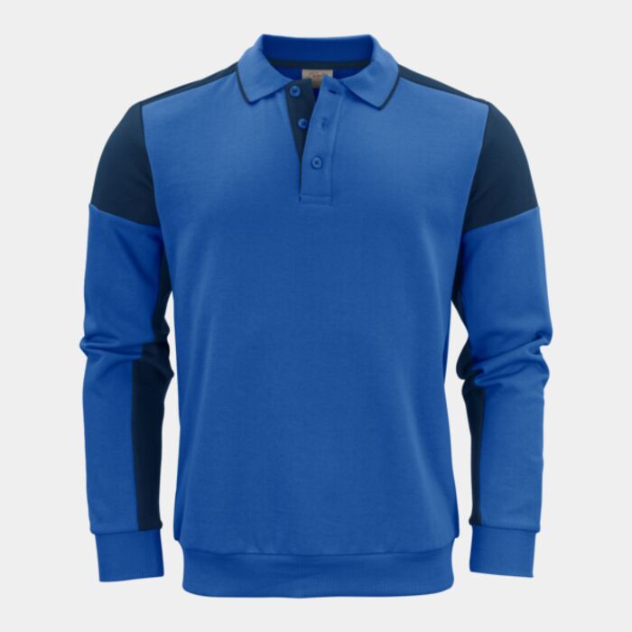 Long Sleeve Polo Sweatshirt Thumbnail