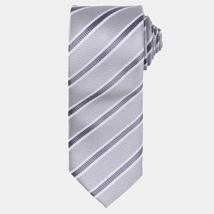 Waffle stripe tie Thumbnail