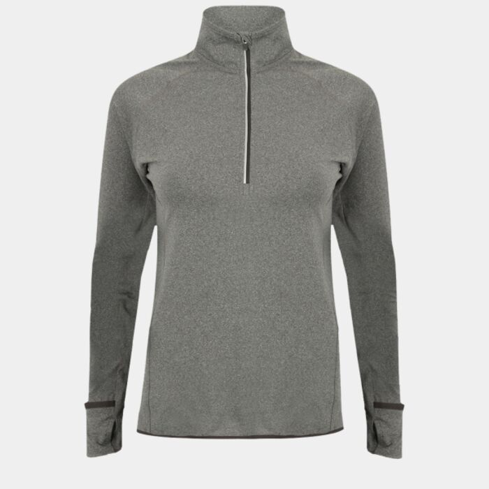 Women's long-sleeved ¼ zip top Thumbnail