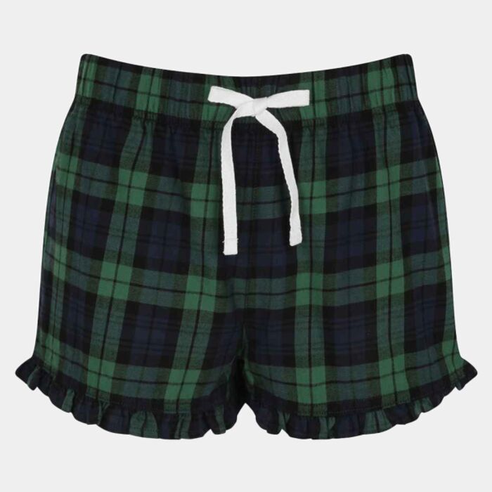 Women's tartan frill shorts Thumbnail