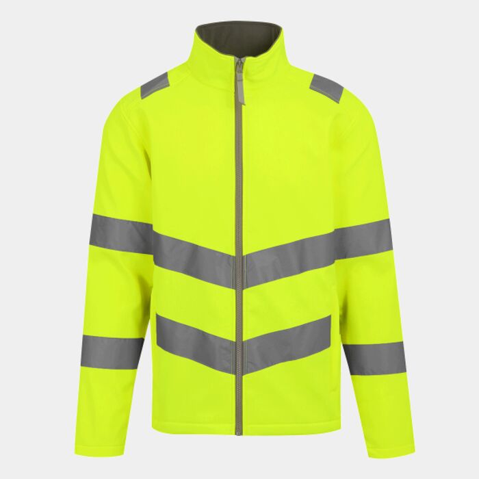 Hi-Vis Pro Contract Ablaze 2 Layer Softshell Jacket (Class 3) Thumbnail