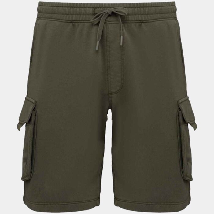 Native Spirit French Terry Washed Effect Cargo Shorts Thumbnail