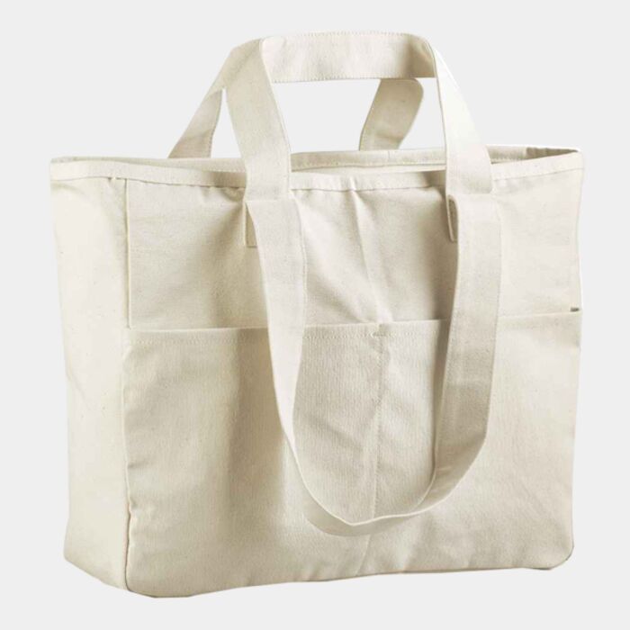 Westford Mill Double Handle Cargo Pocket Tote Bag Thumbnail