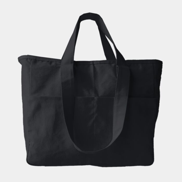 Double Handle Cargo Pocket Tote Thumbnail