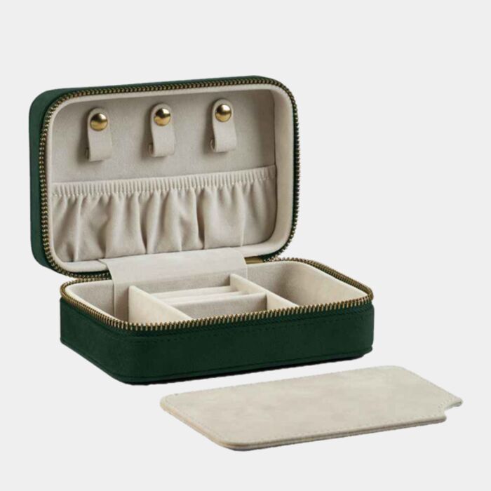 Velvet travel jewellery box Thumbnail