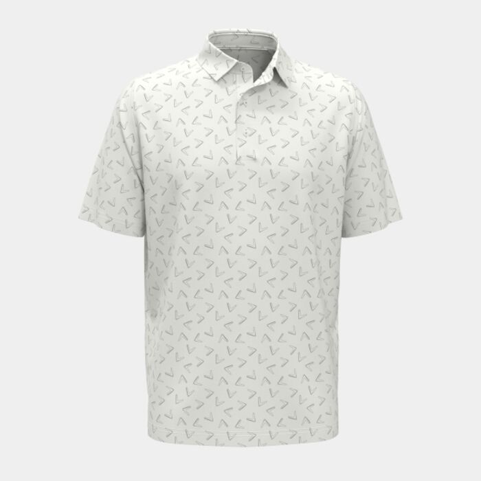 All-over large chev printed polo Thumbnail