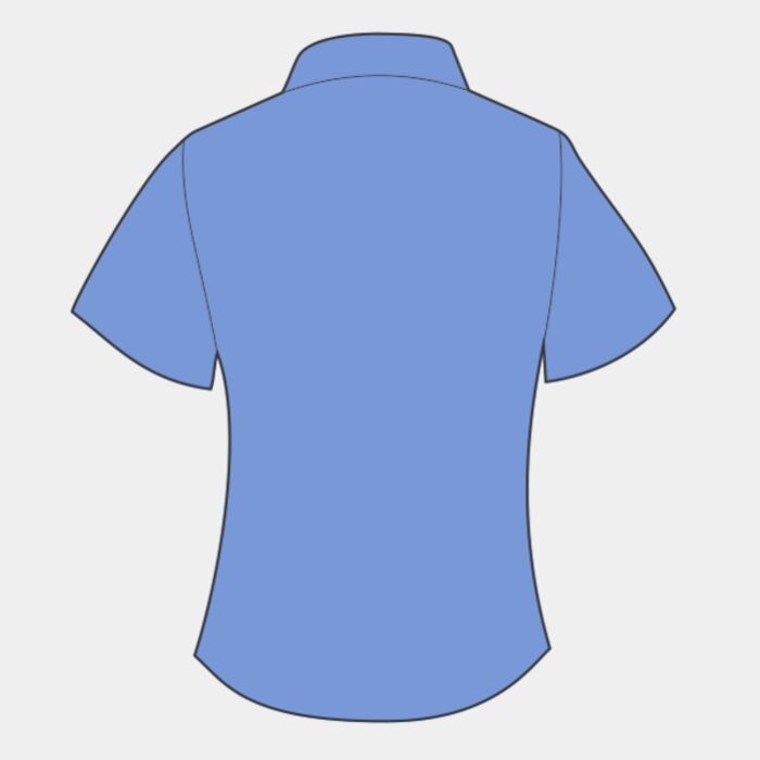 Ladies' Short Sleeve Classic Polycotton Poplin Shirt Thumbnail