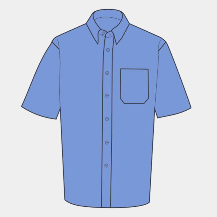 Men's Short Sleeve Classic Polycotton Poplin Shirt Thumbnail