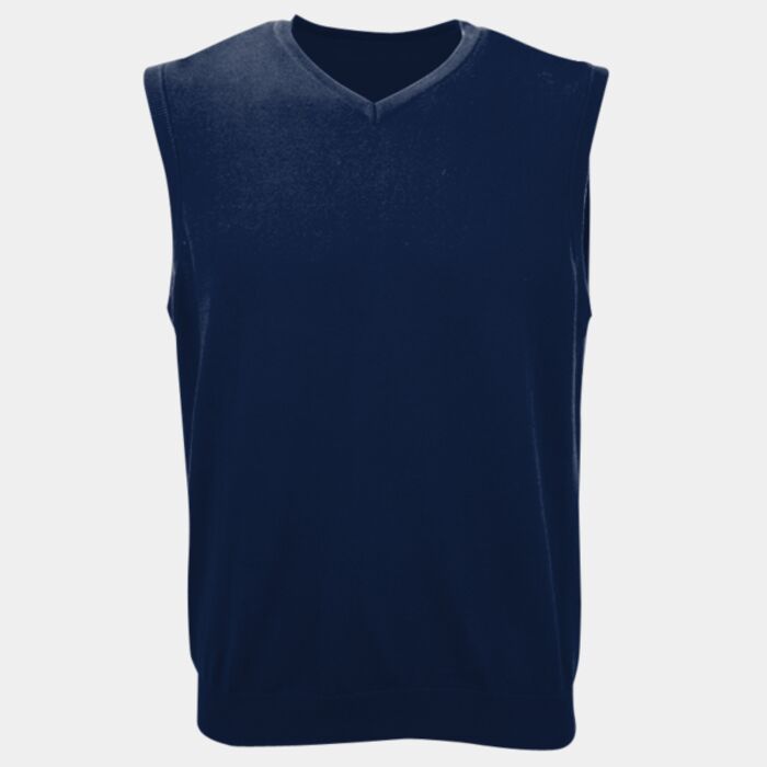 V-Neck Sleeveless Knitted Pullover Thumbnail