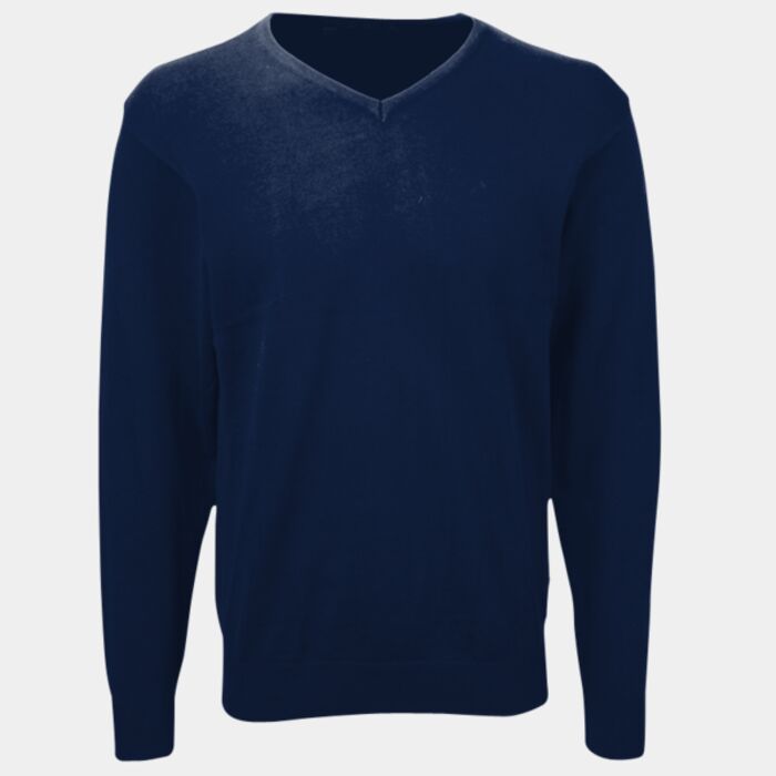Men's V-Neck Knitted Pullover Thumbnail