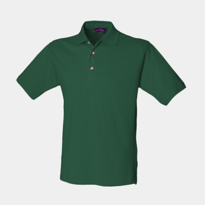 Classic cotton piqué polo with stand-up collar Thumbnail