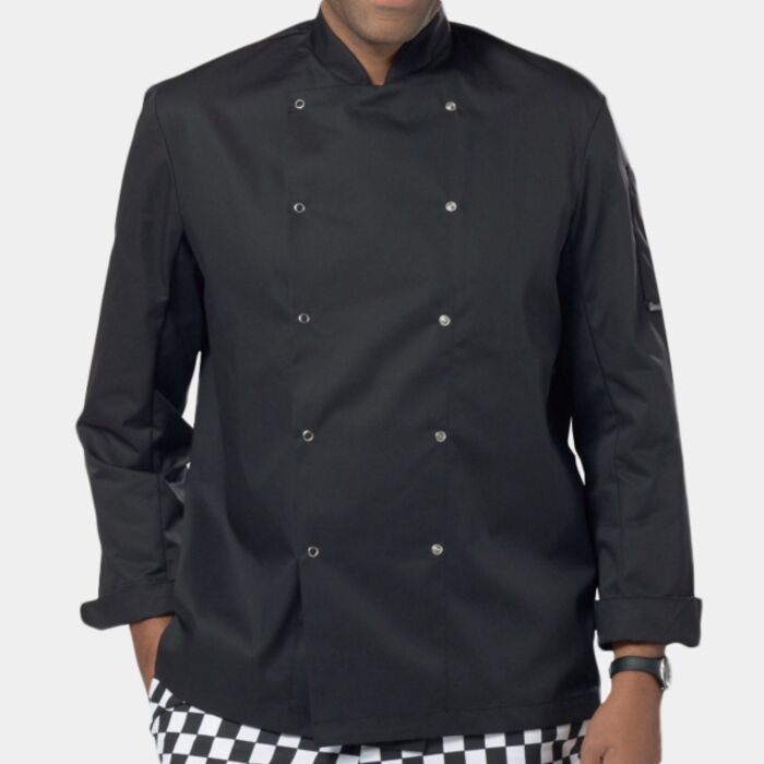 Long Sleeve Chef's Jacket (BK) Thumbnail