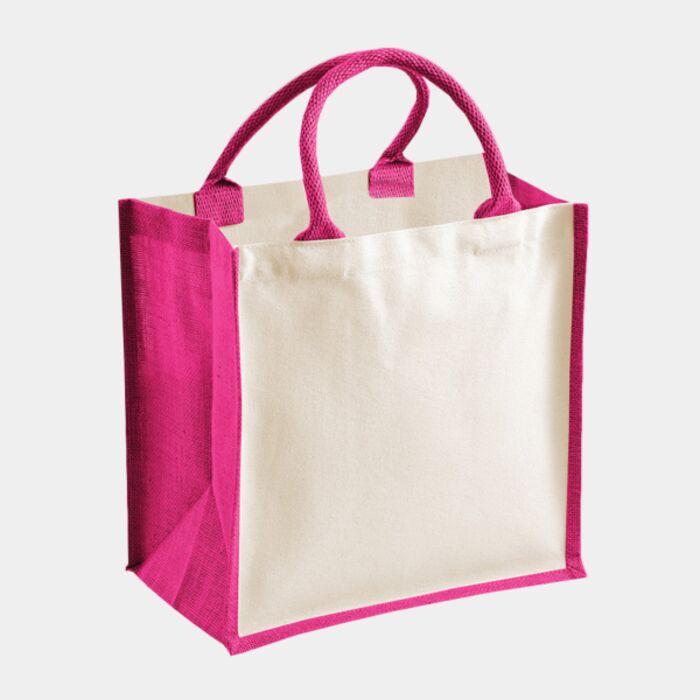 Printers' Midi Jute bag Thumbnail