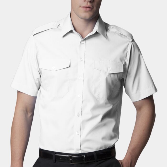 Tailored Fit Short Sleeved Pilot Shirt Thumbnail