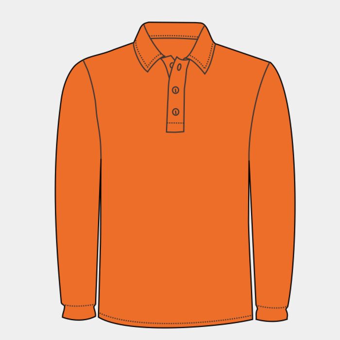Hi-vis long sleeve polo (HVJ310) Thumbnail