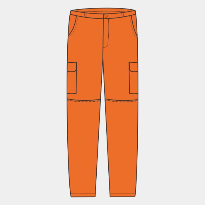 Hi-vis polycotton cargo trousers with kneepad pockets (HV018T/3M) Thumbnail