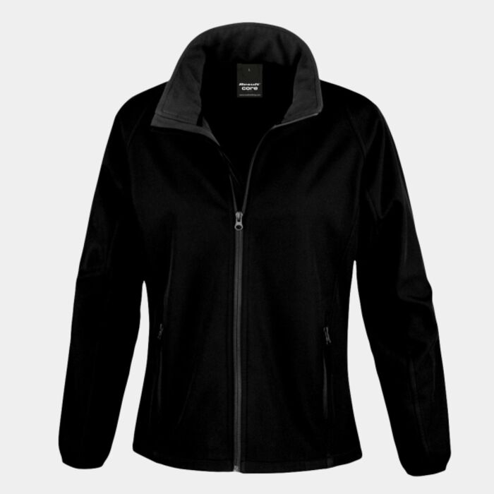 Ladies' Printable Softshell Jacket with Recycled Inner Fleece Thumbnail