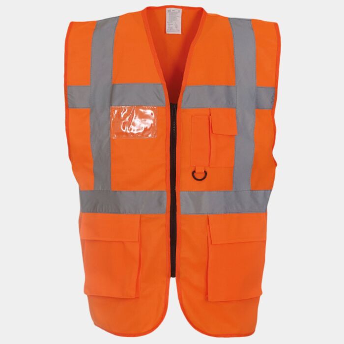 Multifunctional executive hi-vis waistcoat (HVW801) Thumbnail